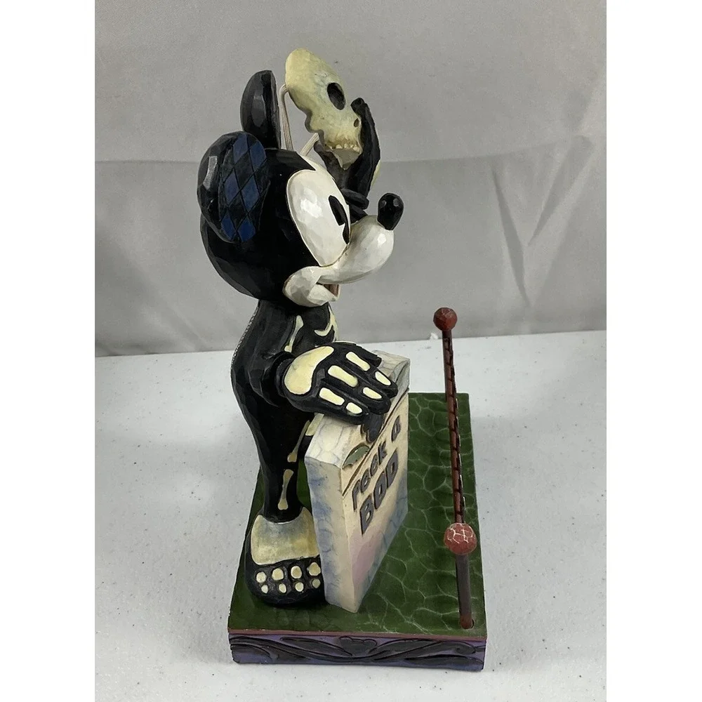 Disney Traditions Jim Shore Peek-a-Boo Mickey Halloween Glow in the Dark *NO Box